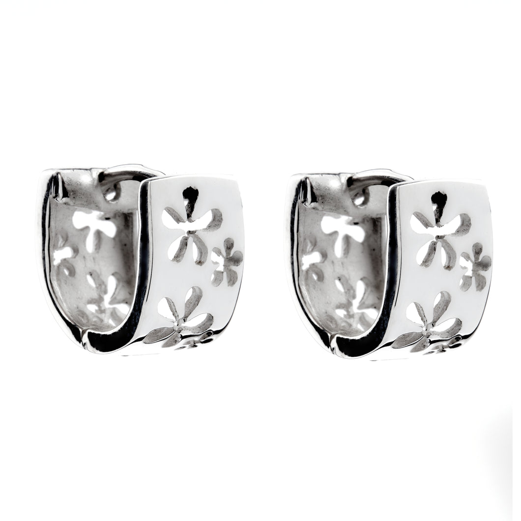 Silver Huggies Earrings - A701