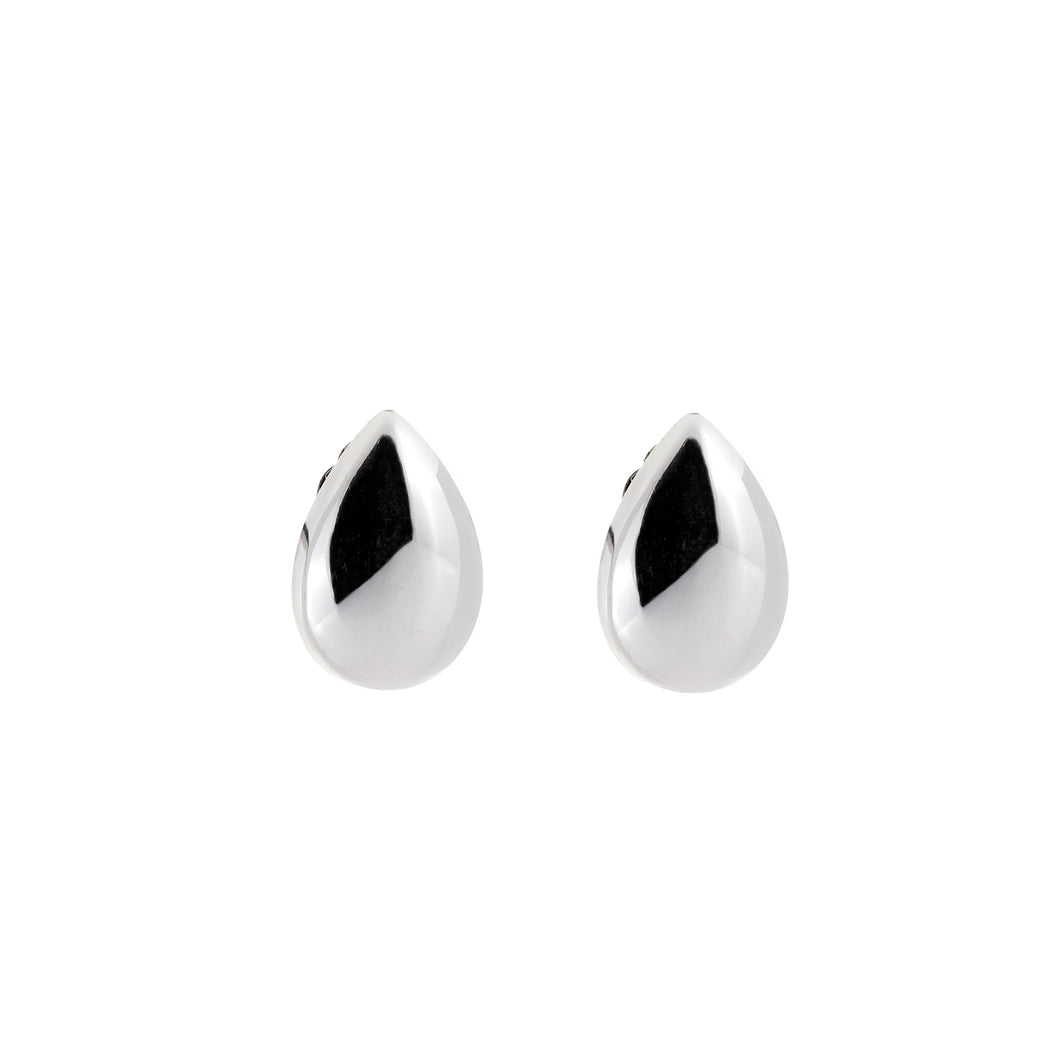 Silver Clip Earrings - A5163
