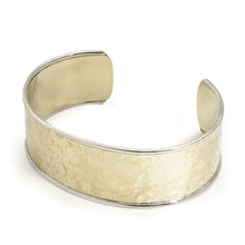 Load image into Gallery viewer, Silver &amp; Brass Cuff - B2198
