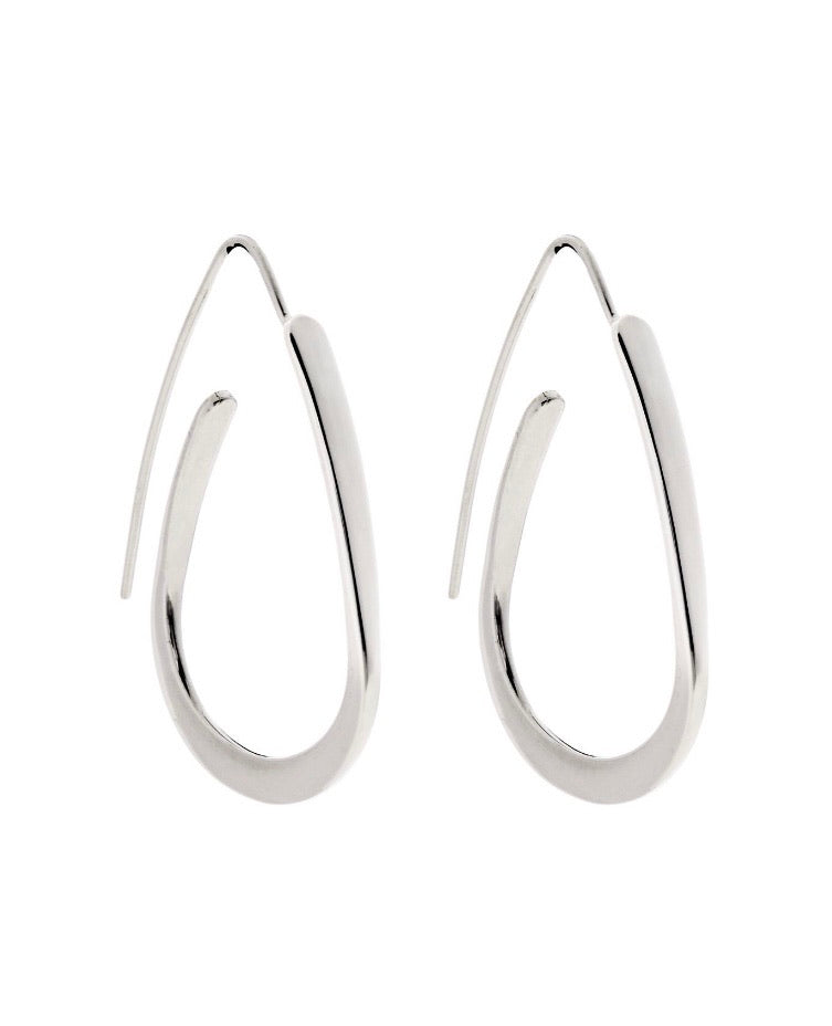 Silver Drop Earrings - A7118