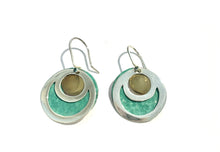 Load image into Gallery viewer, Patinated Copper &amp; Silver Drops - A9318
