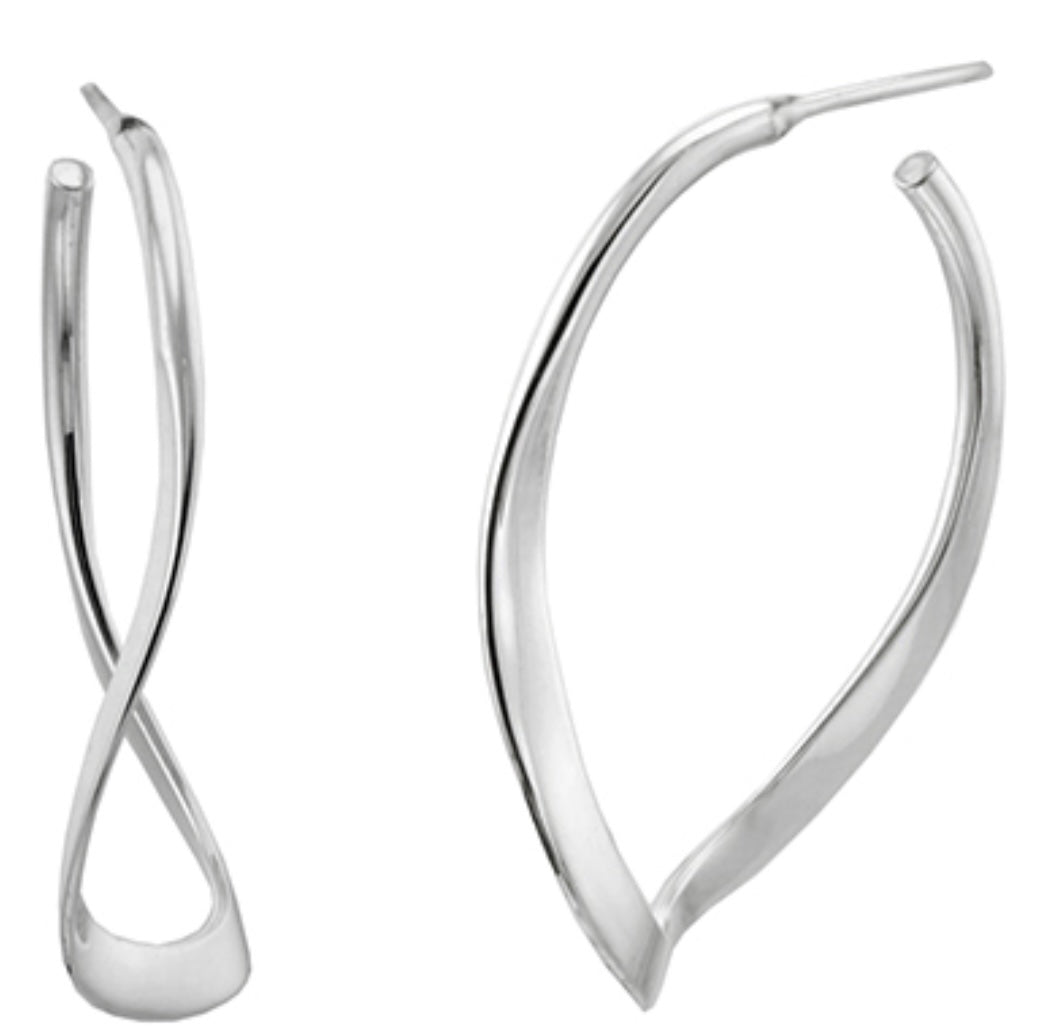 Silver Hoops - A5622