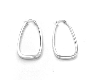 Silver Hoops - A1028