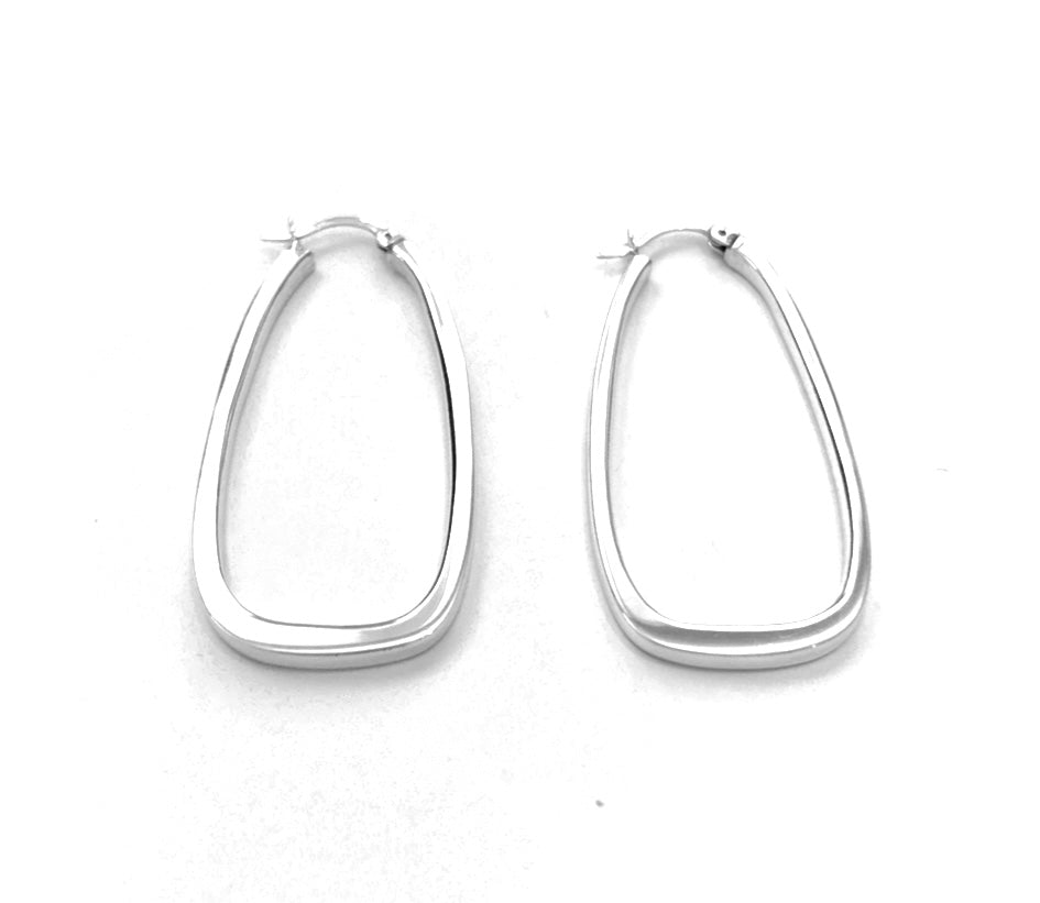 Silver Hoops - A1028