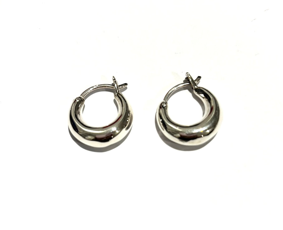 Silver Hoops - A9329
