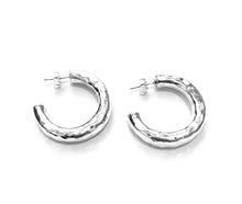 Load image into Gallery viewer, Silver Hoop Earrings - A3152
