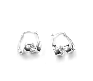 Silver Hoops - A6467