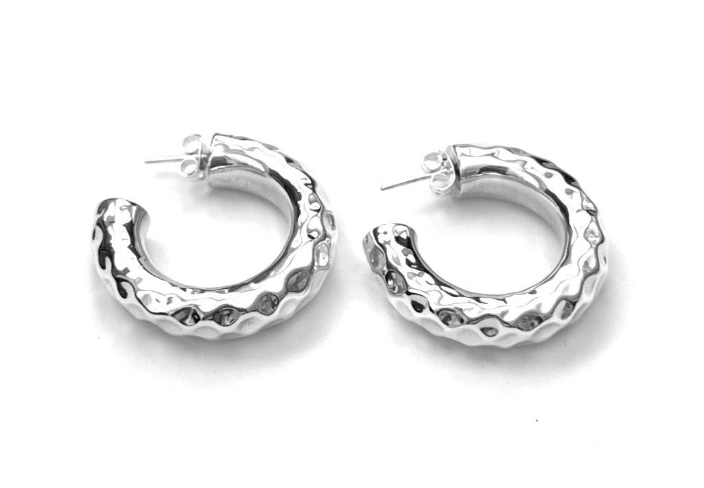 Silver Hoops - A1024