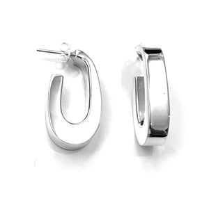 Silver Hoops - A1031