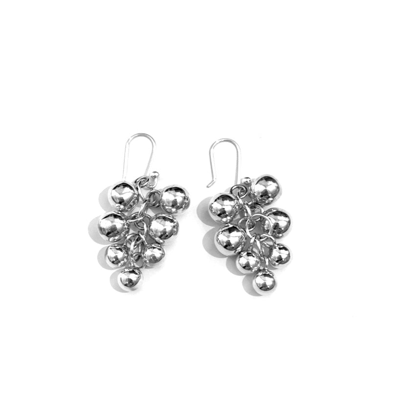 Silver Drop Earrings - FAA388
