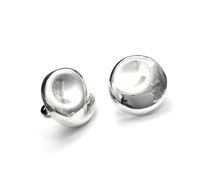 Silver Clip Earrings - AK463