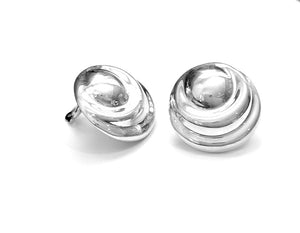 Silver Clip Earrings - AK457