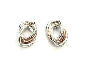 Silver & Copper Studs - PPA858