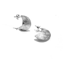 Load image into Gallery viewer, Silver Hoop Earrings - A6255
