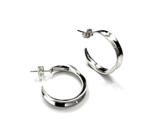 Load image into Gallery viewer, Silver Hoop Earrings - PPA277
