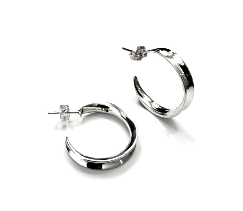 Silver Hoop Earrings - PPA277