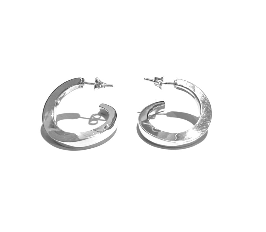 Silver Hoops - A1053