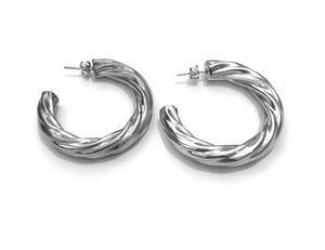 Silver Hoop Earrings - PPA402