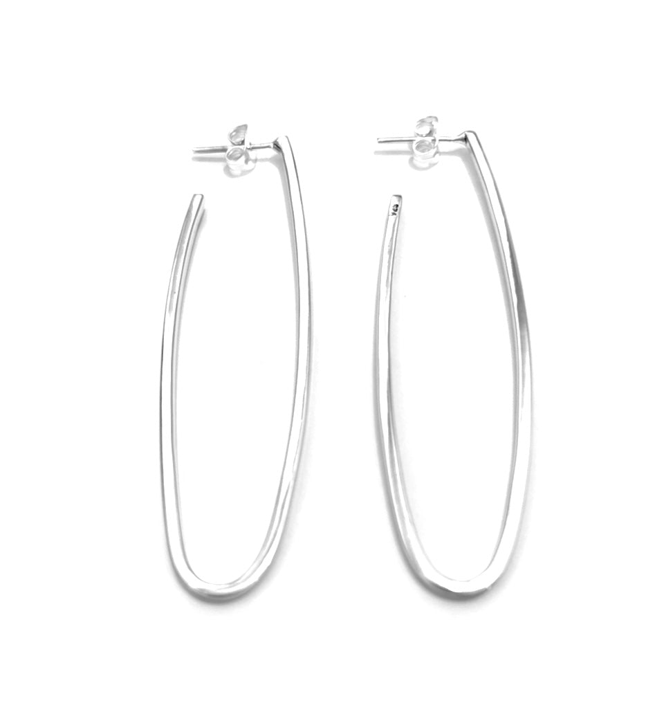 Silver Hoops - A1020