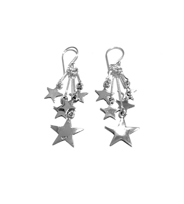 Silver Drop Earrings - JA100
