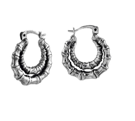 Silver Hoops - A5636