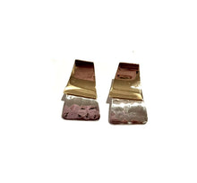 Load image into Gallery viewer, Silver &amp; Brass Stud Earrings - PPA887
