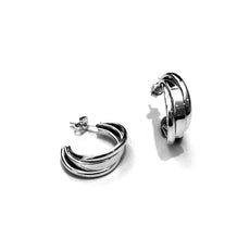Load image into Gallery viewer, Silver Hoops - PPA881
