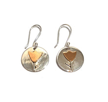 Load image into Gallery viewer, Silver &amp; Copper Earrings - PPA907

