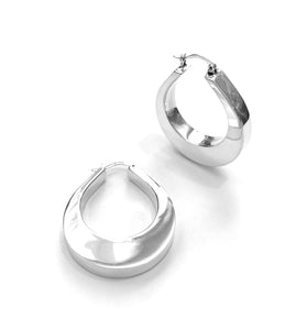 Silver Hoops - A1032