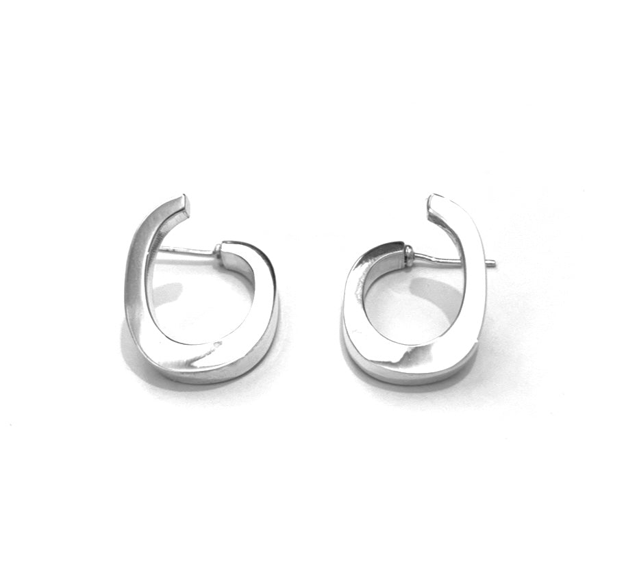 Silver Hoops - A1056
