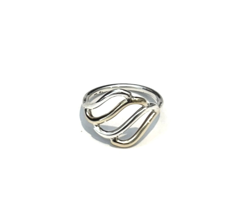 Silver & Brass Ring - PPR134
