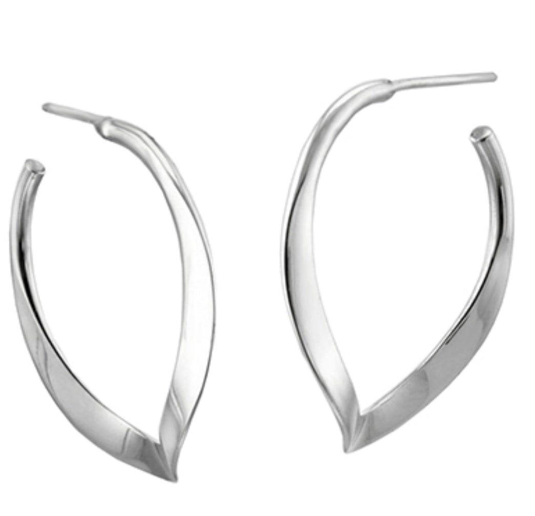 Silver Hoops - A5633