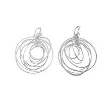 Load image into Gallery viewer, Silver Drop Earrings - OKA6026
