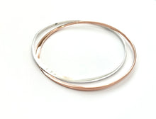 Load image into Gallery viewer, Silver &amp; Copper Bangle - PPB68
