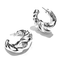 Load image into Gallery viewer, Silver Hoops - A5593
