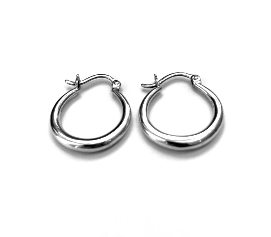 Silver Hoop Earrings - A9212