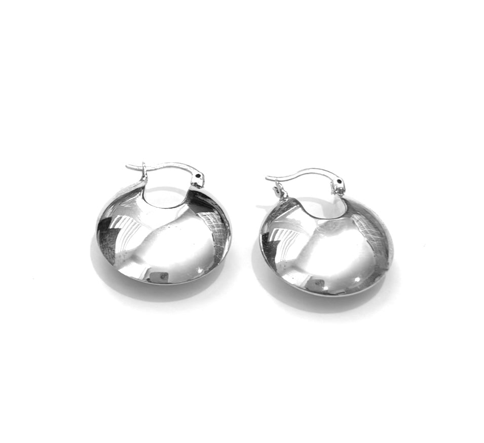 Silver Hoops - A1055