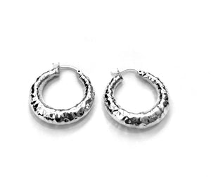Silver Hoops - A1033