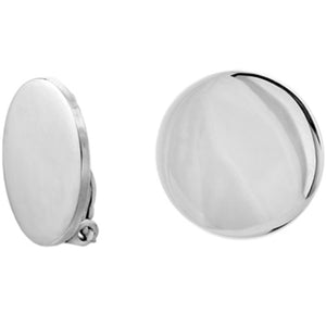 Silver Clip Earrings - A5268
