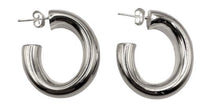 Load image into Gallery viewer, Silver Hoops - A3223
