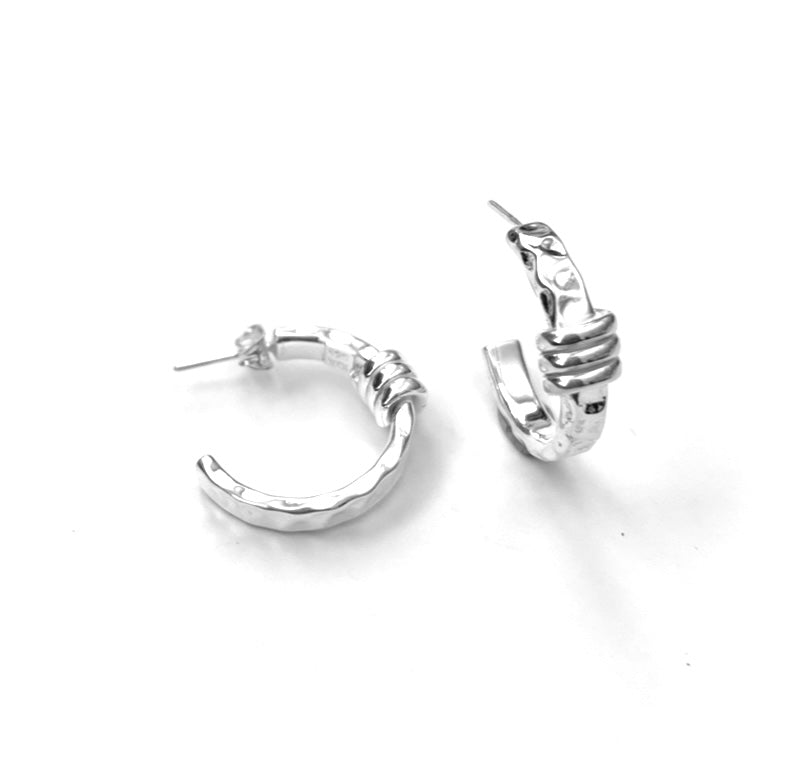 Silver Hoops - A1025