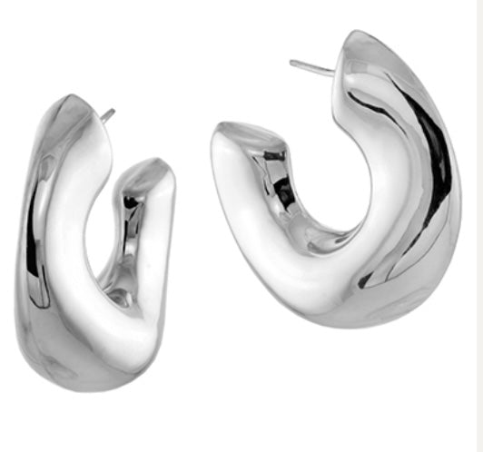 Silver Hoops - A5560