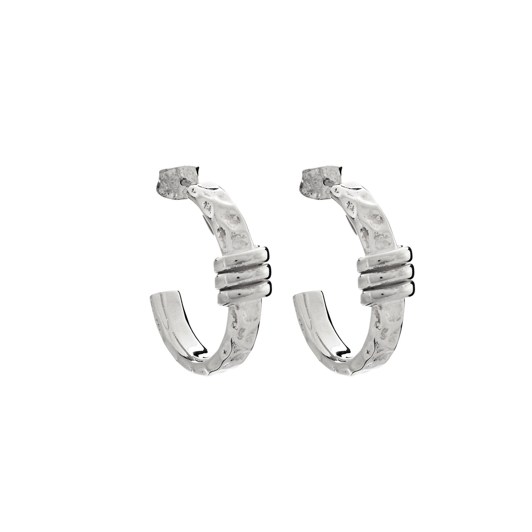 Silver Hoops - A1025