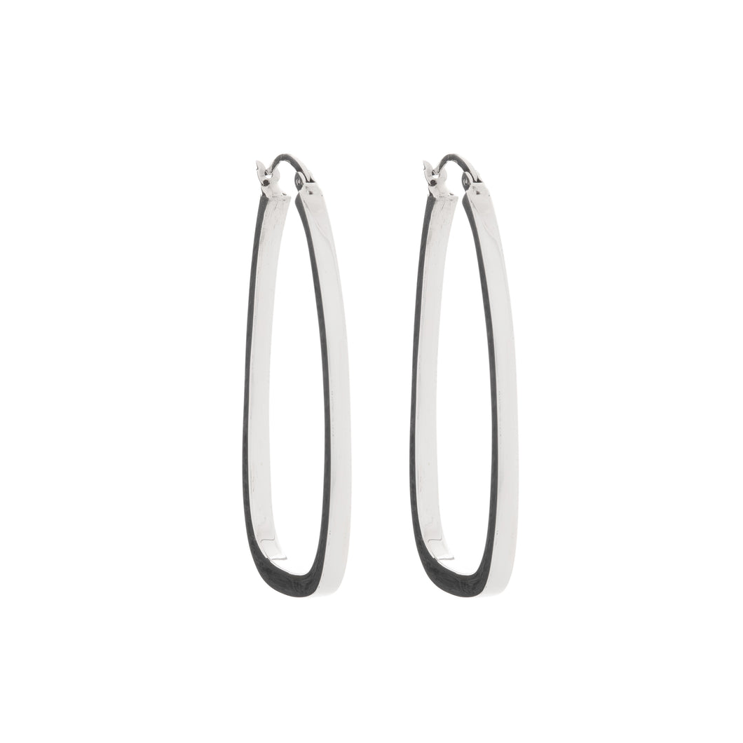 Silver Hoops - A1028