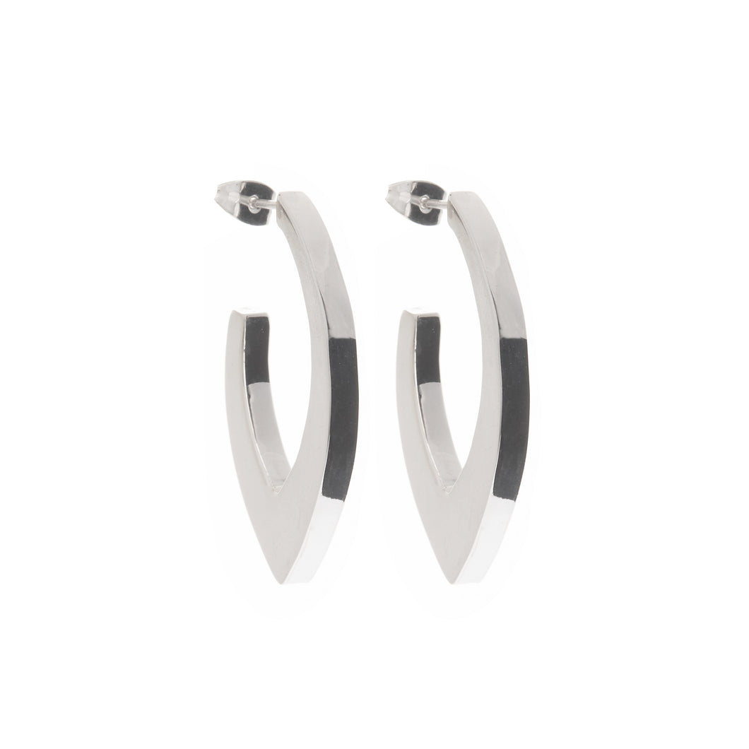 Silver Hoops - A1030