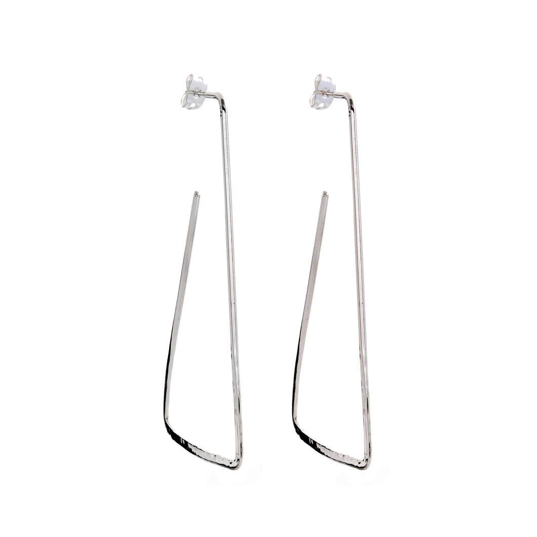 Silver Hoops - A1047