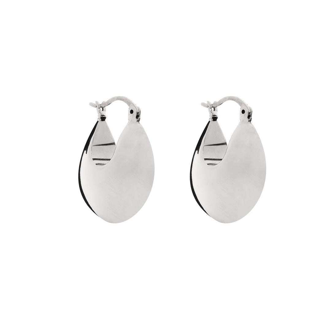 Silver Hoops - A1055