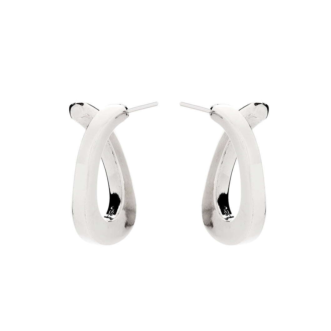 Silver Hoops - A1056