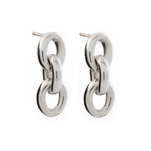 Load image into Gallery viewer, Silver Dangly Stud Earrings - A1066
