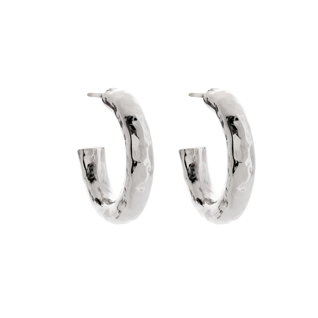 Silver Hoop Earrings - A3152